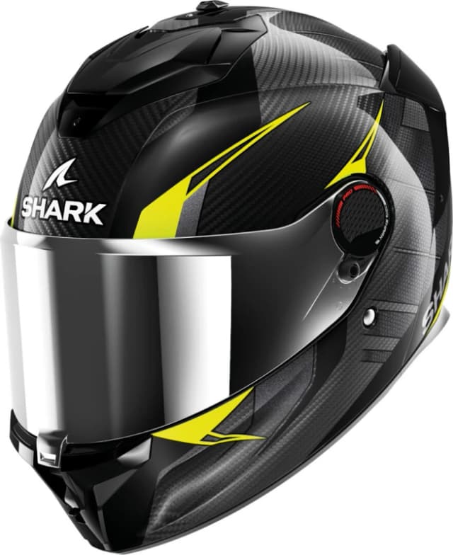 Shark Spartan GT Pro Kultram Carbon Helmet, black-yellow, Size XL for Men