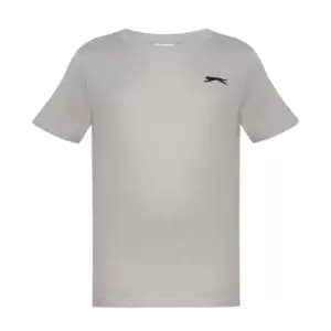 Slazenger Plain T Shirt Junior Boys - Beige
