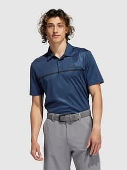 adidas Golf Chest Print Polo - Navy Size XL Men