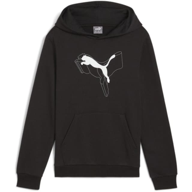 Puma Ess+ Logo Lab Cat Hoodie Tr B Hoody Unisex Kids - Black 7 - 8 Years