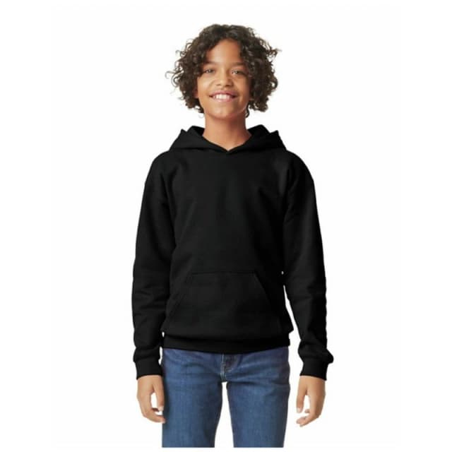 Gildan Fleece Midweight Hoodie in Black Size: XS Black Unisex XS
