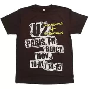 U2 - I+E Paris Event 2015 Unisex X-Large T-Shirt - Brown