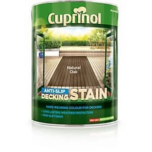 Cuprinol Anti Slip Decking Stain Natural Oak 5L
