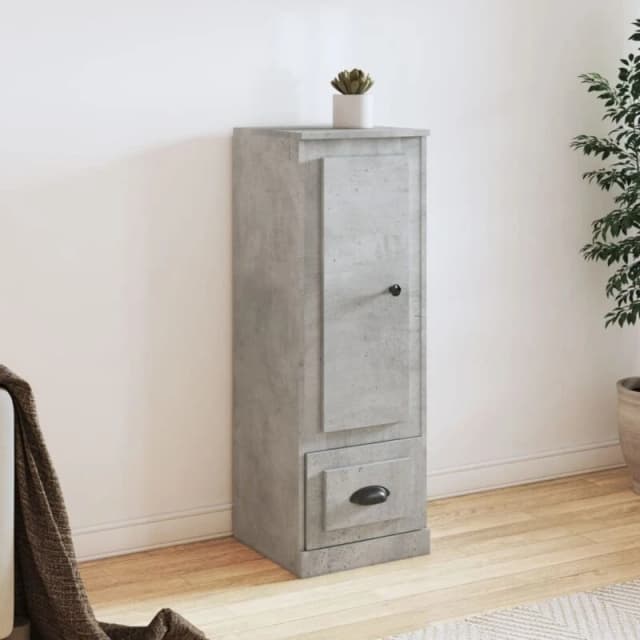 VIDAXL Highboard Concrete Grey 36x35.5x103.5cm Engineered Wood Vidaxl 8720845791988