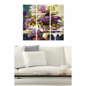MDF50714785 Multicolor Decorative MDF Painting (3 Pieces)