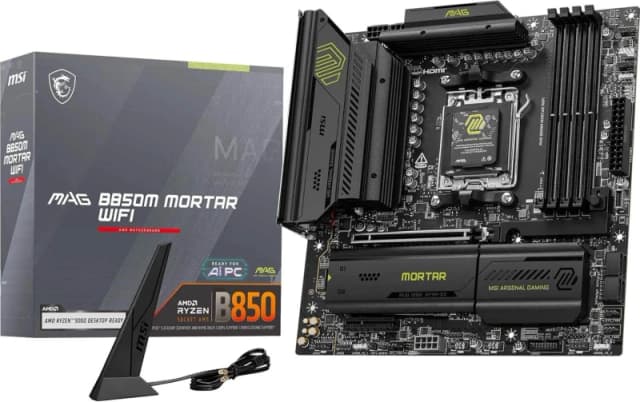 MSI MAG B850M MORTAR WIFI AM5 DDR5 MATX Motherboard