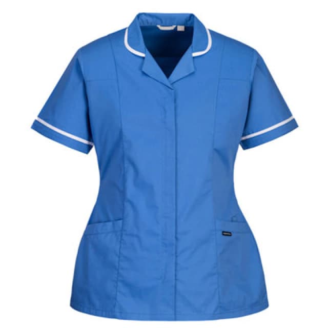 Portwest Womens Stretch Classic Healthcare Tunic LW17HBRL Colour: Blue