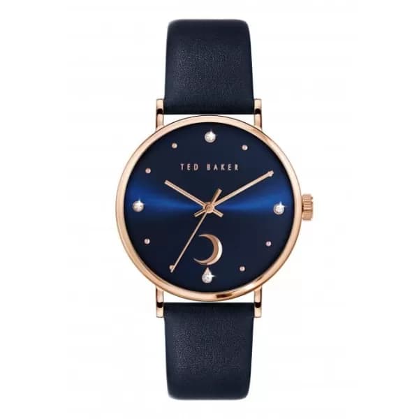 Ladies Phylipa Moon Blue Leather Watch BKPPHF131