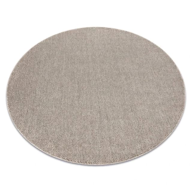 RugsX Casablanca Loom Rug in Brown Size: 133cm diameter Brown Unisex 133cm diameter