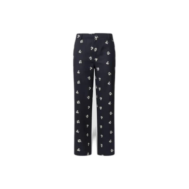 Pepe Jeans Printed Straight Trousers Midnight Blue Women XL;L;M;S