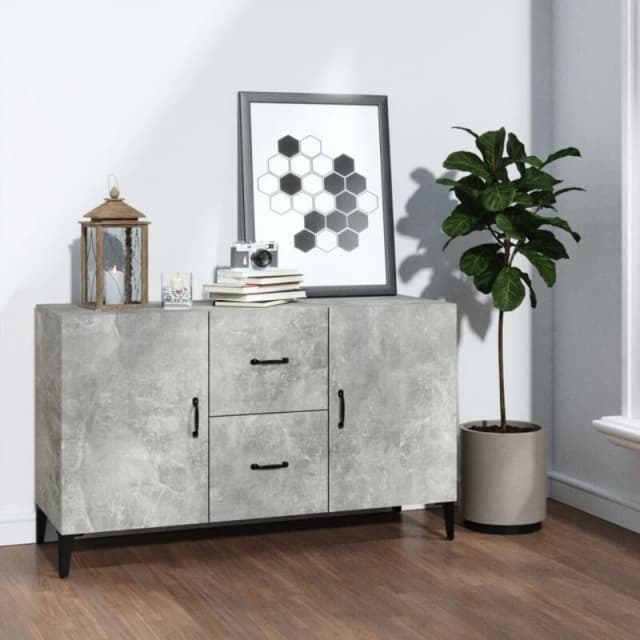 VIDAXL Sideboard Concrete Grey 100x36x60cm Engineered Wood Vidaxl 8720286972830