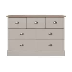 GFW Kendal 4+3 Drawer Chest Grey