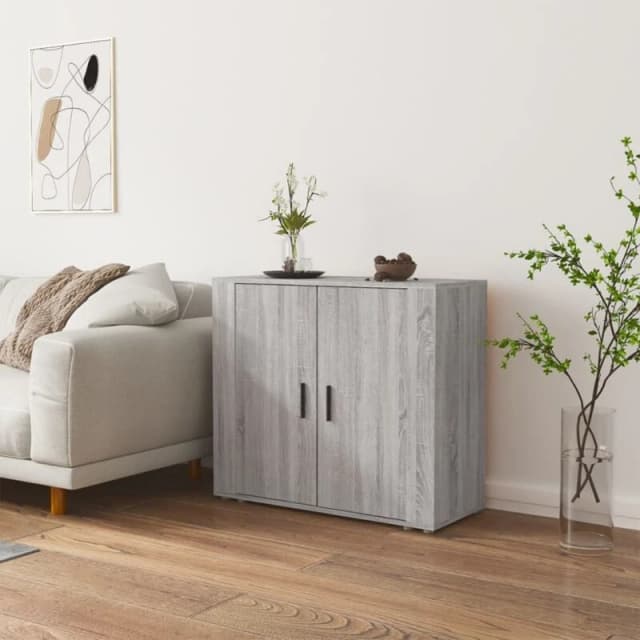 Vidaxl Sideboard Grey Sonoma 80X33X70 Cm Engineered Wood, Grey 816566