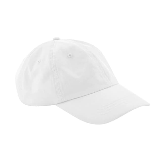 Beechfield Beechfield Men 6 Panel Cotton Baseball Cap in White White One Size Male 5063300285480