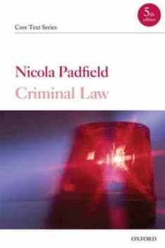 Criminal Law by Nicola Padfield Book