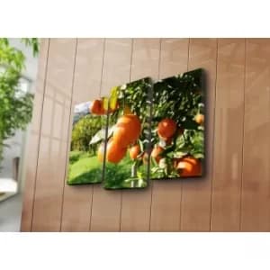 3PATK-28 Multicolor Decorative Canvas Painting (3 Pieces)
