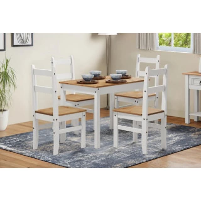 Mercers Furniture Corona White Budget Dining Set