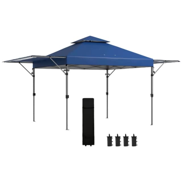 Outsunny 5 X 3(m) Pop Up Gazebo , Blue 84C-503V00BU
