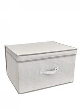 Linen Look Jumbo Storage Chest
