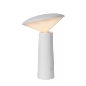 Jive Modern Table Lamp Outdoor - Ø13,7cm - LED Dim. - 1x4W 6500K - IP44 - 3 StepDim - White