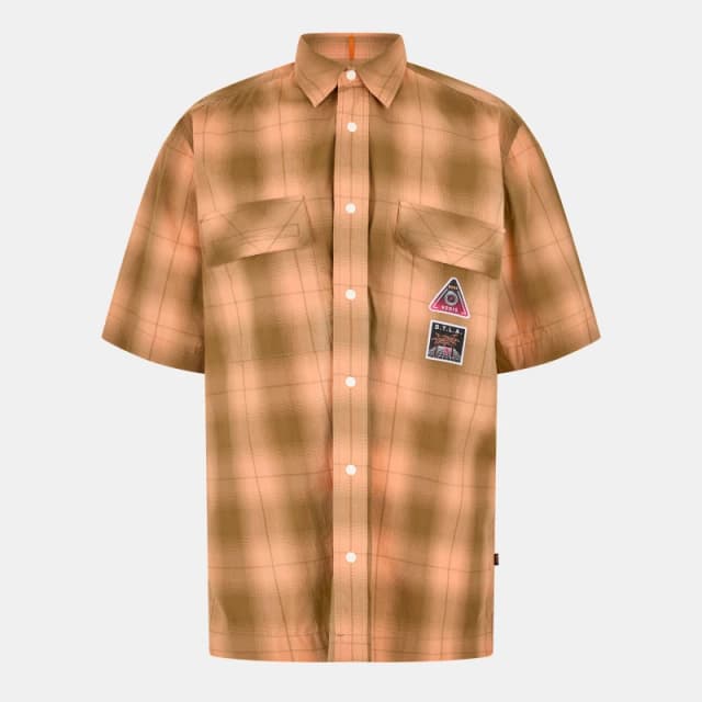 Boss Mens Larch Long-Sleeve Plain Shirt Pastel Orange male S