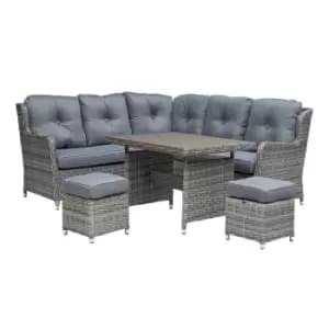 Katie Blake Seville Compact L Shaped Corner Set - Grey