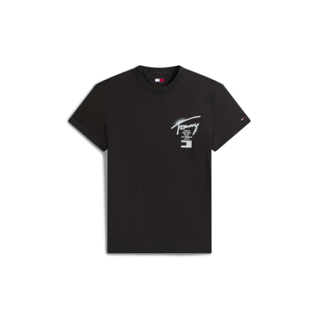 Tommy Jeans Back Flag Logo T-Shirt Sig Black male S