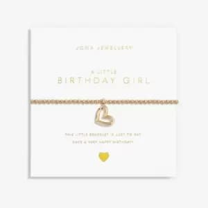 Gold Birthday Girl Gold 17.5cm Stretch Bracelet 6181