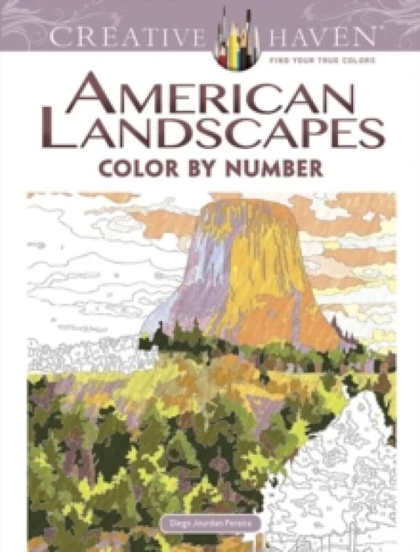 Creative Haven American Landscapes Color by Number Coloring Book. Paperback. By Diego Pereira Books