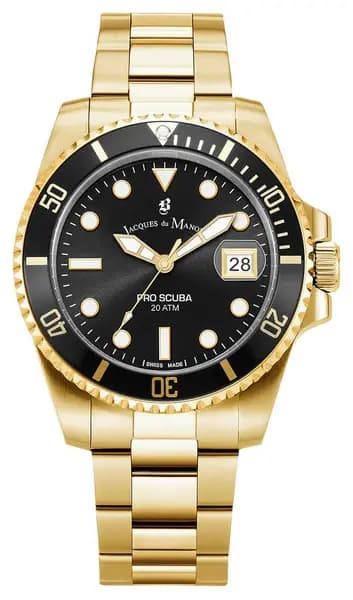 Jacques Du Manoir JWG02803 Pro Scuba (43mm) Black Dial / Watch