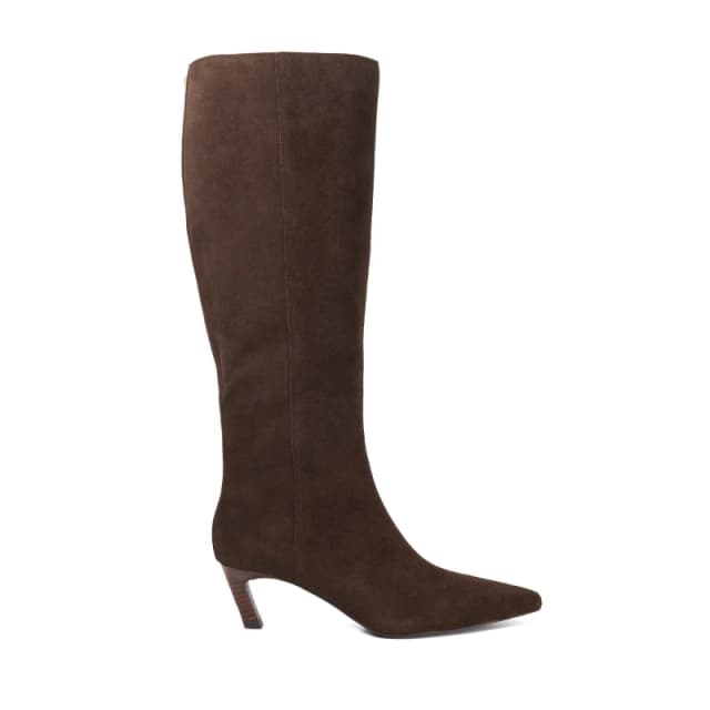 Dune London Womens Siana Knee High Boots Brown Suede female 3 (36)
