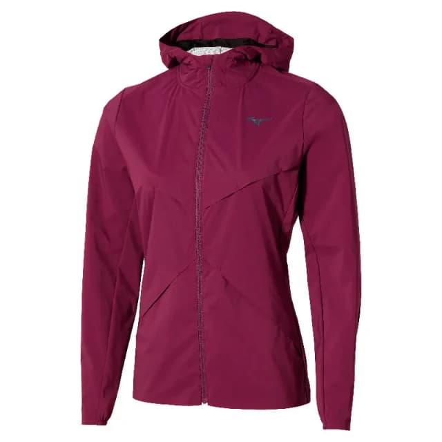 Womens hooded waterproof jacket Mizuno Thermal Charge Violet Female M