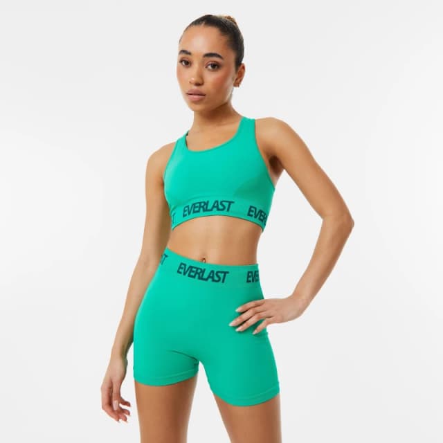Everlast Seamless Logo Sports Bra Womens - Green Green 8