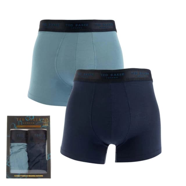 Ted Baker 2 Pack of Modal Trunks - Blue Blue S