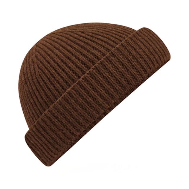 Beechfield Beechfield Men Harbour Beanie in Dark Brown Dark Brown One Size Male 5063238258440