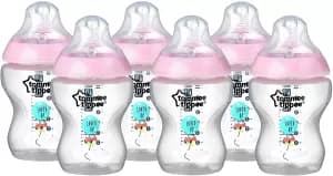 Tommee Tippee Closer to nature Pink Bottles x6