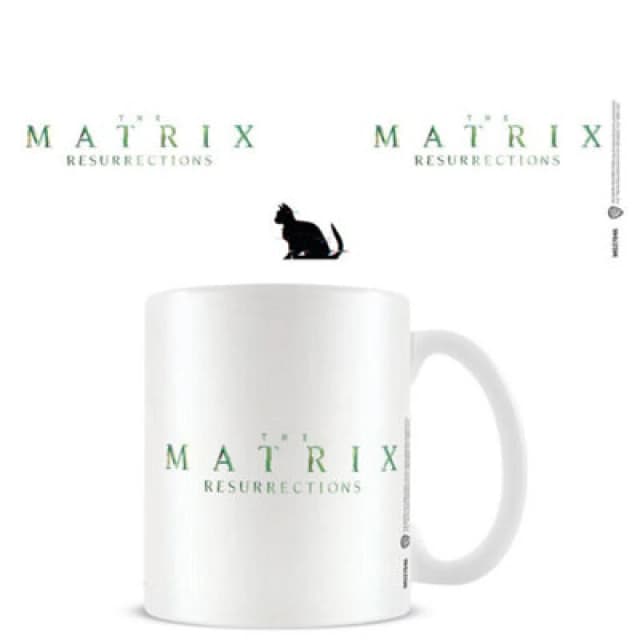 The Matrix The Matrix Black Cat Mug in White White One Size Unisex 5063107657732