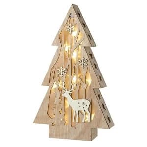 Wooden LED Christmas Tree Decoration