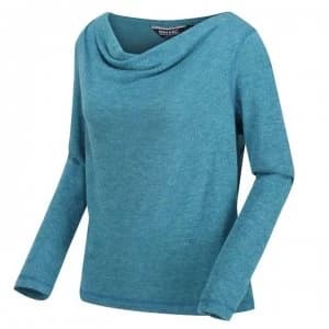 Regatta Frayda Long Sleeve Cowl Neck T-Shirt - Ocean Depths