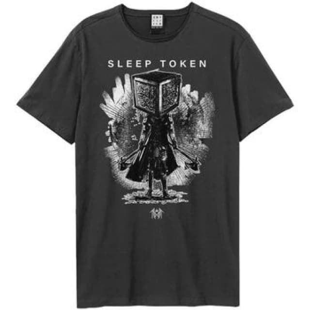 Amplified Amplified Men Axe Samarui Sleep Token T-Shirt in Charcoal Size: X-Small Charcoal XS Male 5063527948724