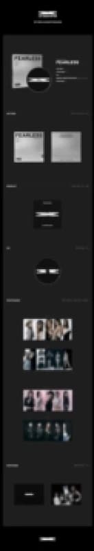 1st Mini Album 'FEARLESS' (Monochrome Bouquet Ver.) CD / Album