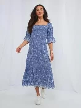 Joe Browns Fresh And Flirty Dress -blue, Blue, Size 10, Women