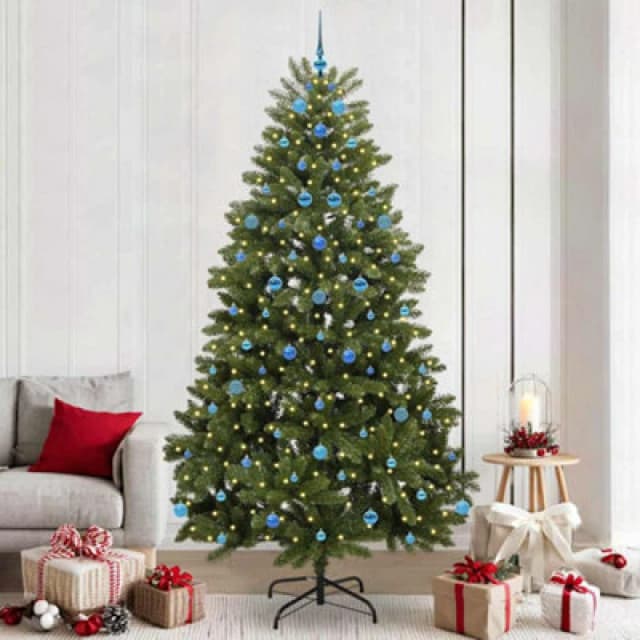 Vidaxl Artificial Christmas Tree With Stand Green 240 Cm Pvc And Metal