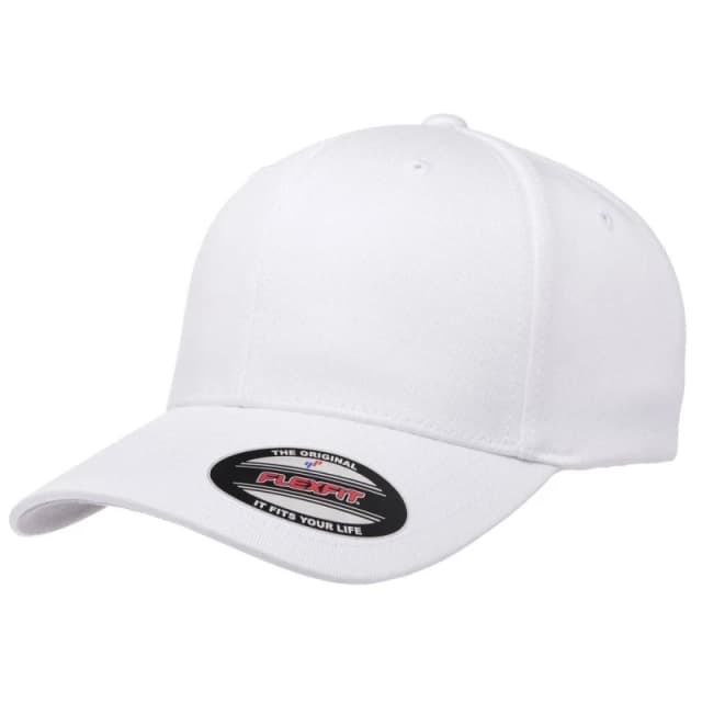 Flexfit Wooly Combed Cap in White Size: 2XL White Unisex 2XL