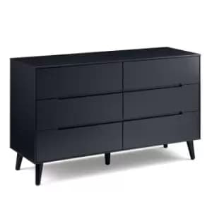Julian Bowen Alicia 6 Drawer Wide Chest Anthracite