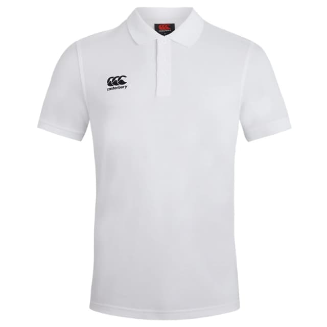 Canterbury Canterbury Men Waimak Short Sleeve Pique Polo Shirt in White Size: Small White S Male 5057080009688