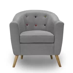 Hudson Tub Chair Grey