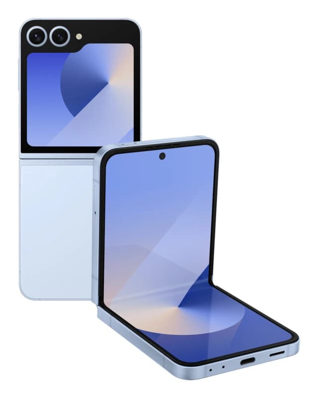 Samsung SIM Free Samsung Galaxy Z Flip6 5G 512GB AI Phone - Blue