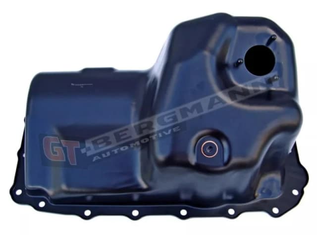GT-BERGMANN GT53-015 Oil Sump with bore for oil-level sensor, Sheet Steel, with oil drain plug Oil Pan (592)