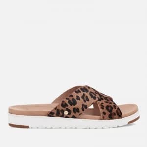 UGG Womens Kari Leopard Slide Sandals